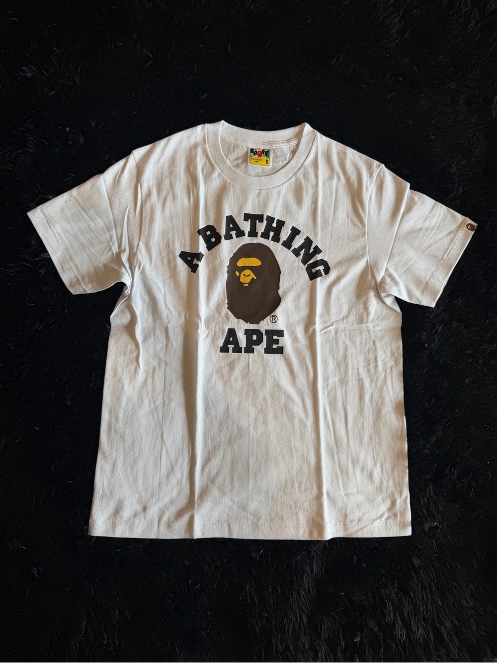 White Basic College Bape T shirt